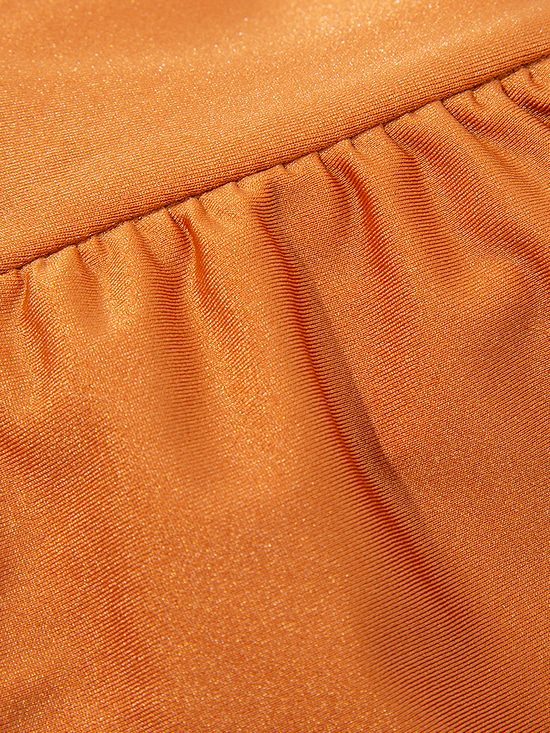 Straplez Kayısı Rengi Bikini Takımı - Oranj