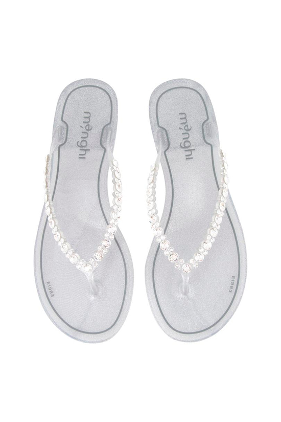 Swarovski Taşlı Terlik - Gri