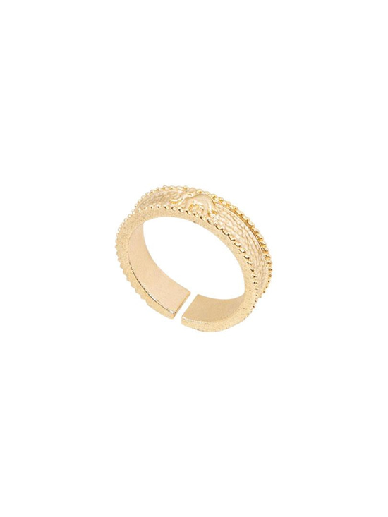 Tekli Trimli Yüzük - Gold Yüzük Modelleri