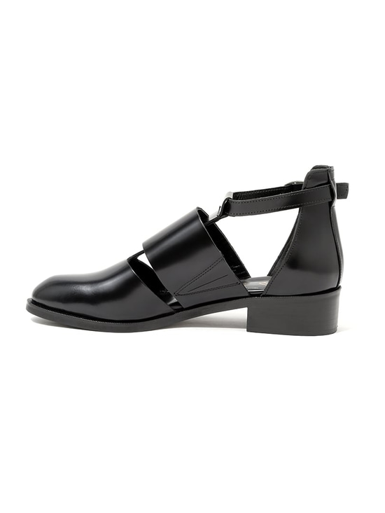 Topuklu Bantlı Loafer - Siyah