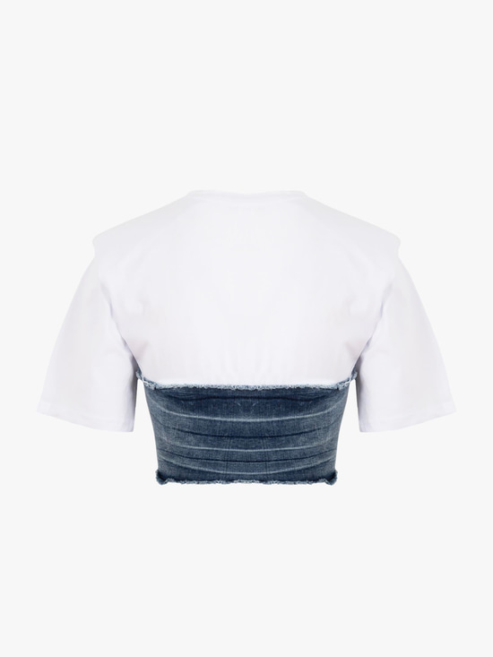 TW3-693 Jean BÜSTİYER DETAYLI TSHIRT Kategorisiz Modelleri