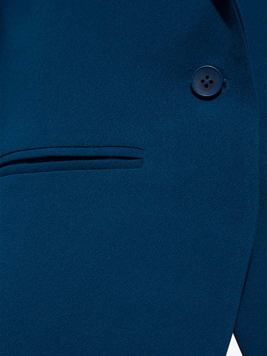 Uzun Blazer Ceket - Petrol