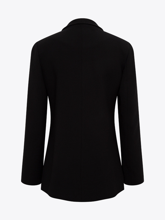 Uzun Blazer Ceket - Siyah