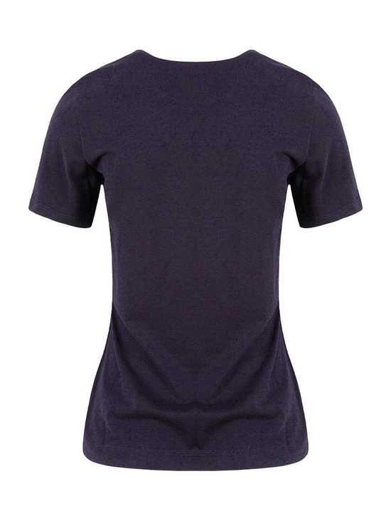 V Yaka Basic T-shırt - Lacivert