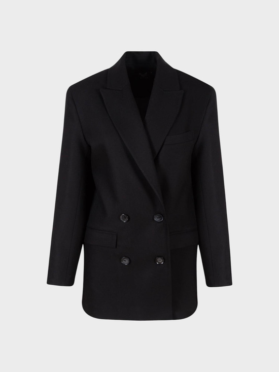 Vatkalı Blazer Ceket - Siyah Ceket Modelleri