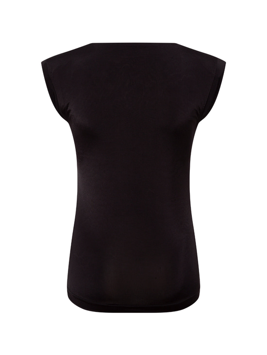 Vatkalı Jarse T-shirt - Siyah