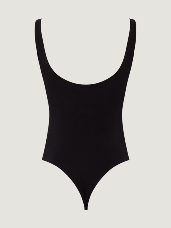 Yüzücü Atlet Kesim Alttan Çıtçıtlı Body - Siyah Body Modelleri