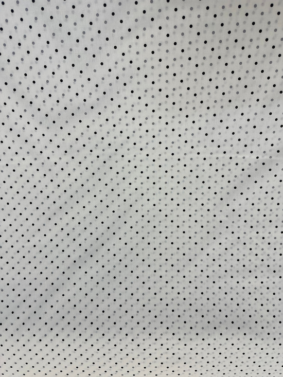 Mini Puanlı Akfil Kumaş D80400 Gri Siyah