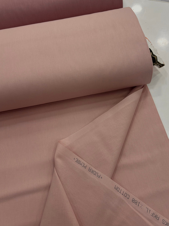 Düz Renk Akfil Kumaş Pudra Pembe