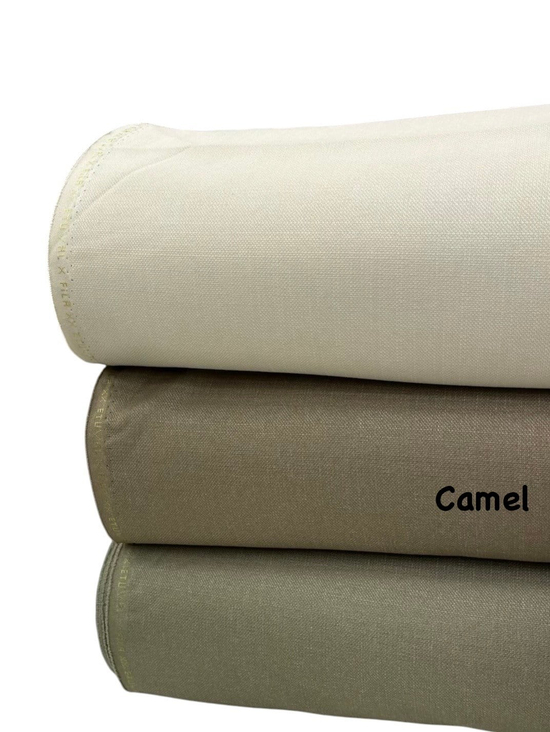 Fila Keten Görünümlü Kumaş Camel