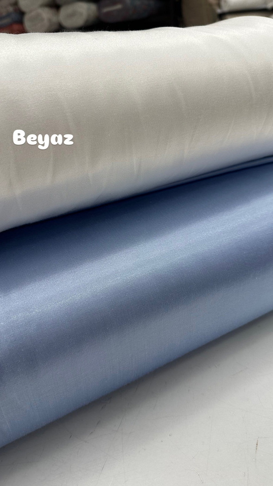 Parlak Pamuk Saten Beyaz