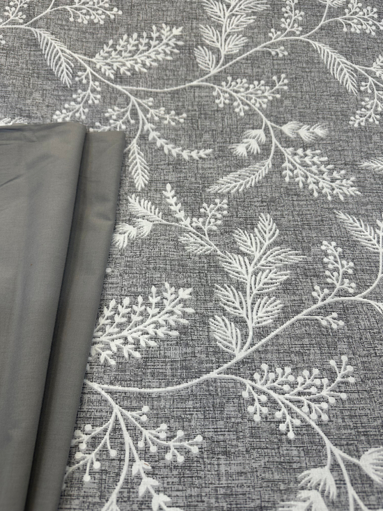 Rustik Bahar Desen Akfil Kumaş D80450 Antrasit
