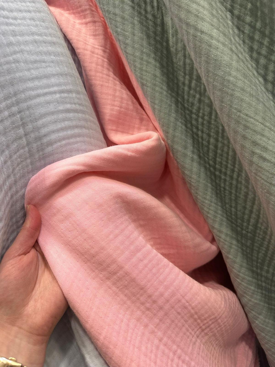 Multi Müslin Kumaş ( 240 CM Enli) Şeker Pembe