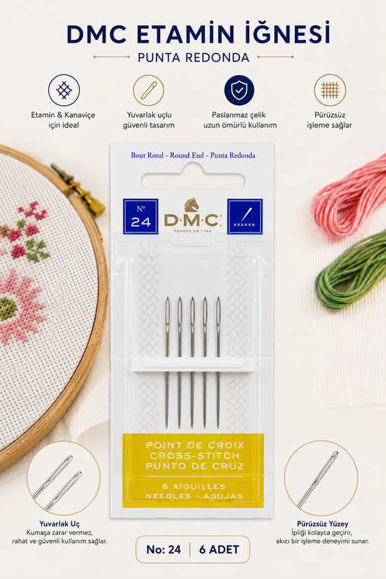 Dmc Etamin İğnesi 24 Numara
