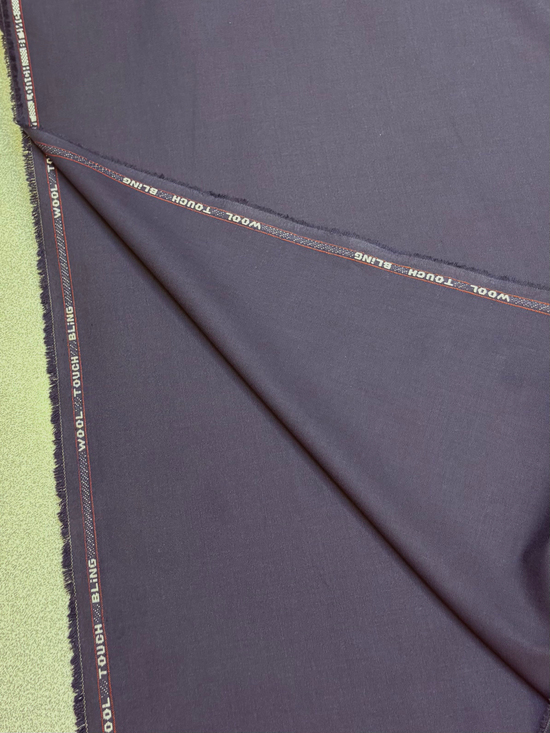 Wool Touch Bling Klasik Takım Elbiselik Kumaş Lacivert