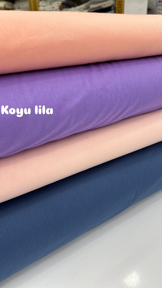 Düz Renk Akfil Kumaş Koyu Lila