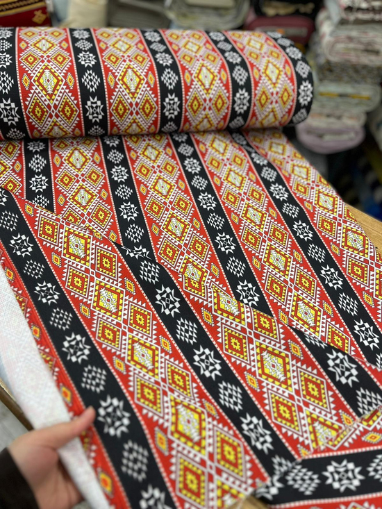 Manusa Etnik Kilim Desen Kumaş 5