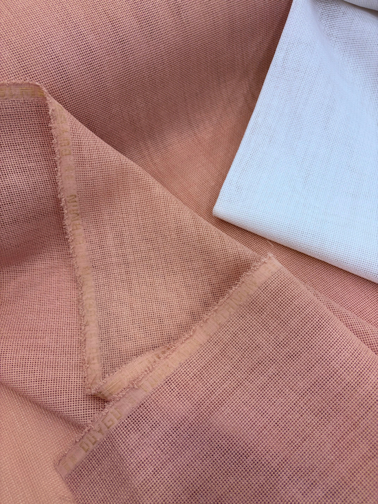 Duygu Linen Kumaş Pudra Pembesi