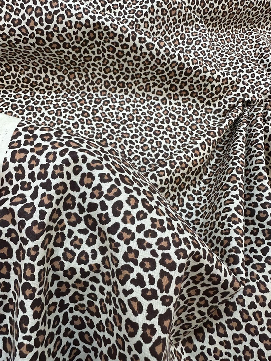 Leopar Desenli Poplin D3502