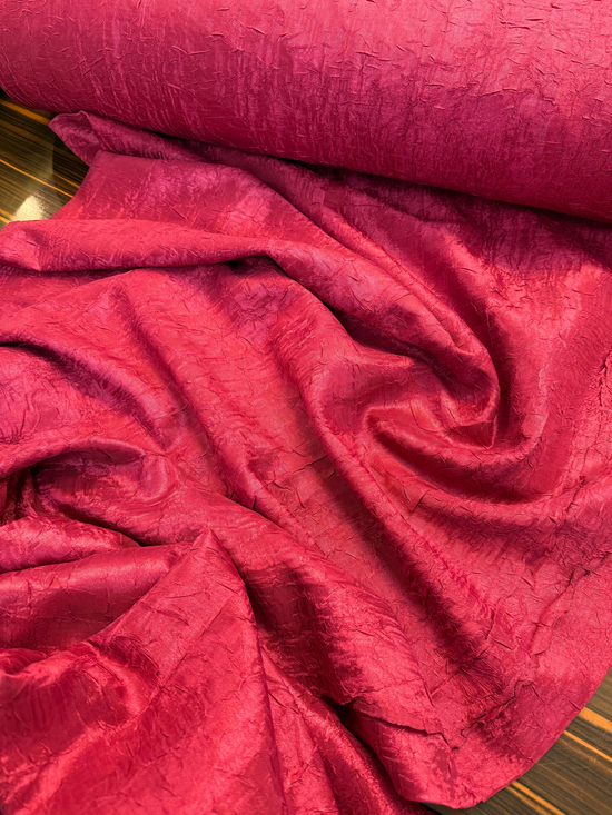 Krinkıl Dertsiz Kumaş (Geniş Enli) Bordo