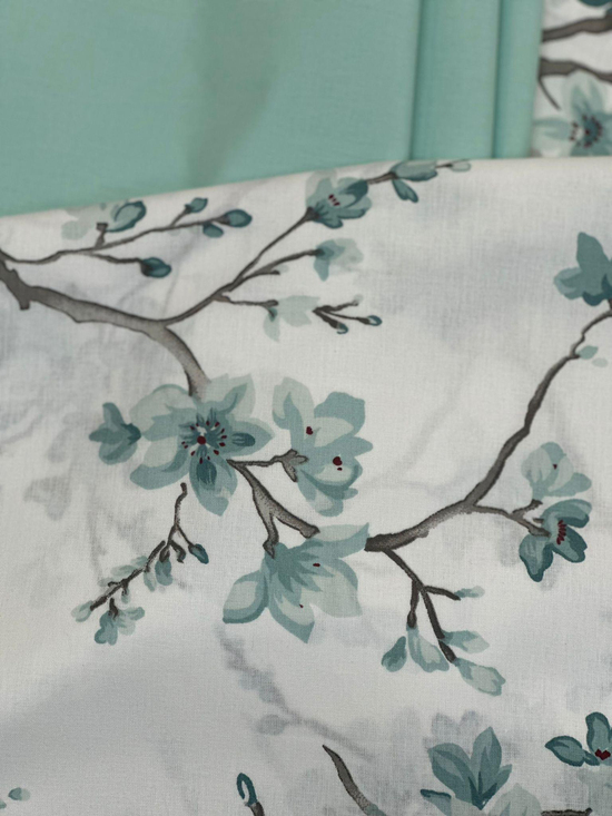 Bahar Dalı Desen Akfil Kumaş D3710 Mint