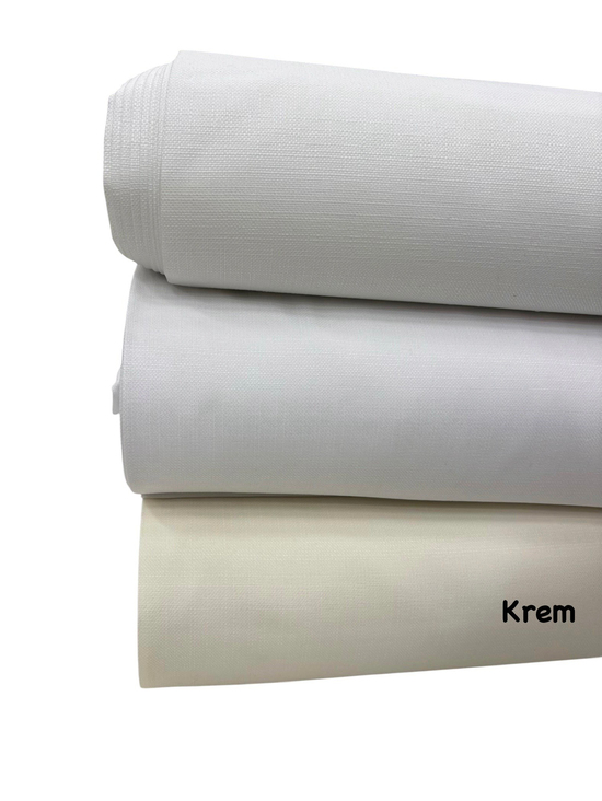 Fila Keten Görünümlü Kumaş Krem