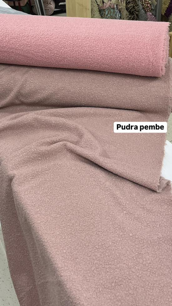 Teddy Kumaş Pudra Pembesi
