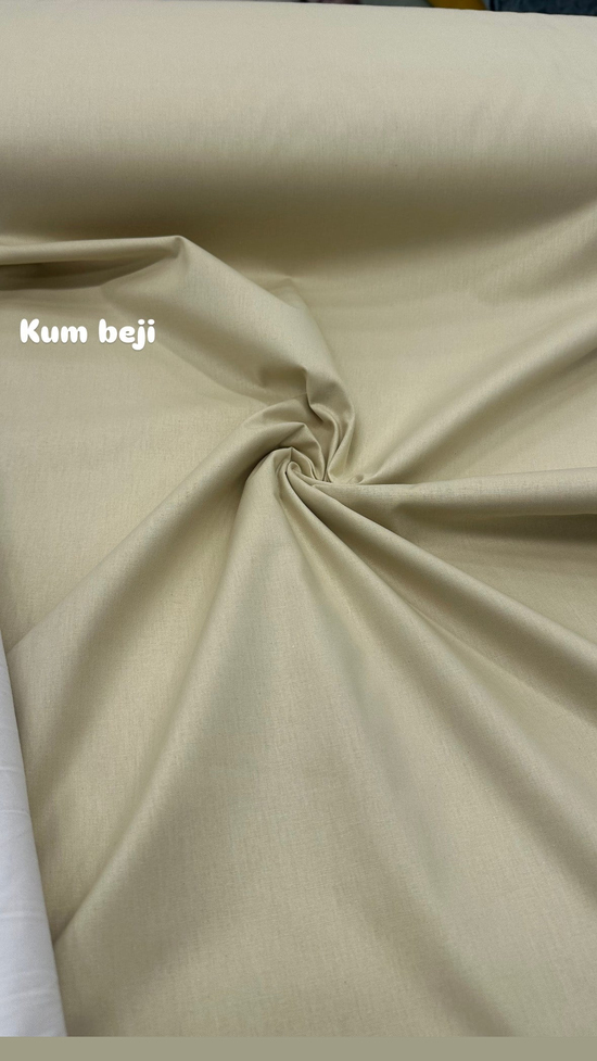 Düz Renk Akfil Kumaş Kum Beji