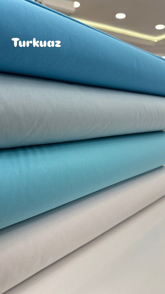 Düz Renk Akfil Kumaş Turkuaz