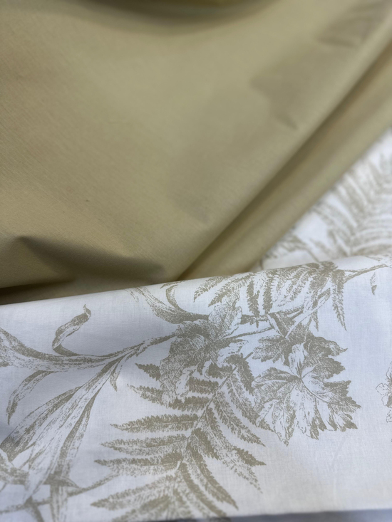Gölge Bahçe Desen Poplin D80665 Kapuçino