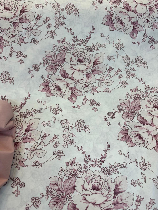 Zemin Gülkurusu Floral Desenli Akfil D2500 Beyaz