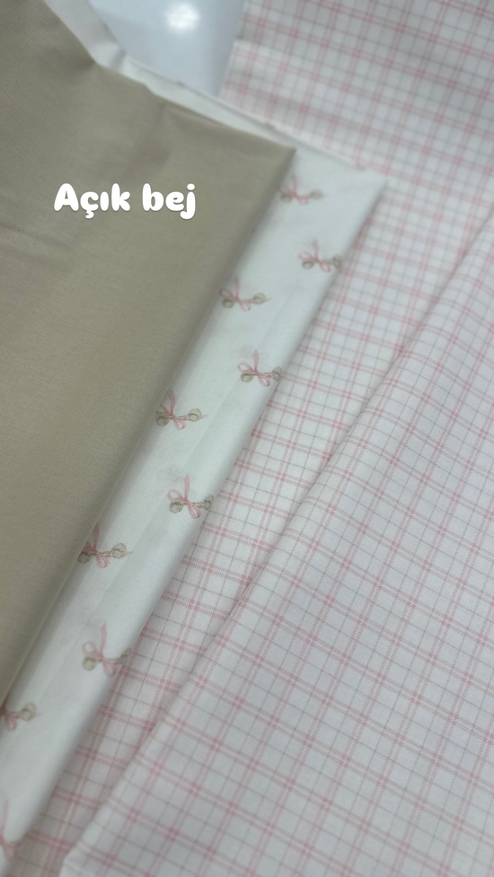 Kareli Desenli Akfil Kumaş D89230 Pembe