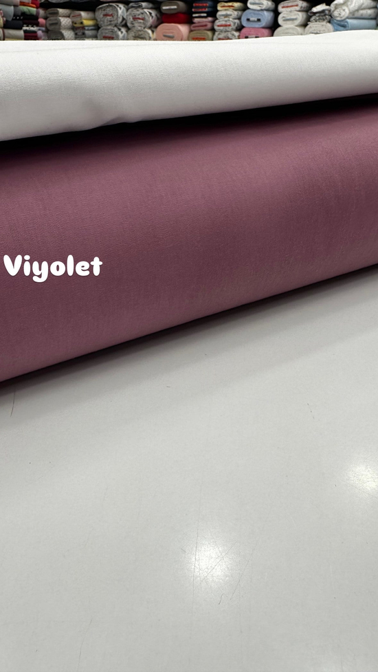 Düz Renk Akfil Kumaş Viyolet