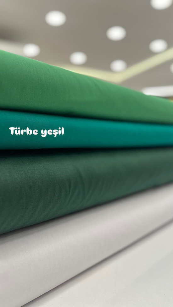 Düz Renk Akfil Kumaş Türbe Yeşil