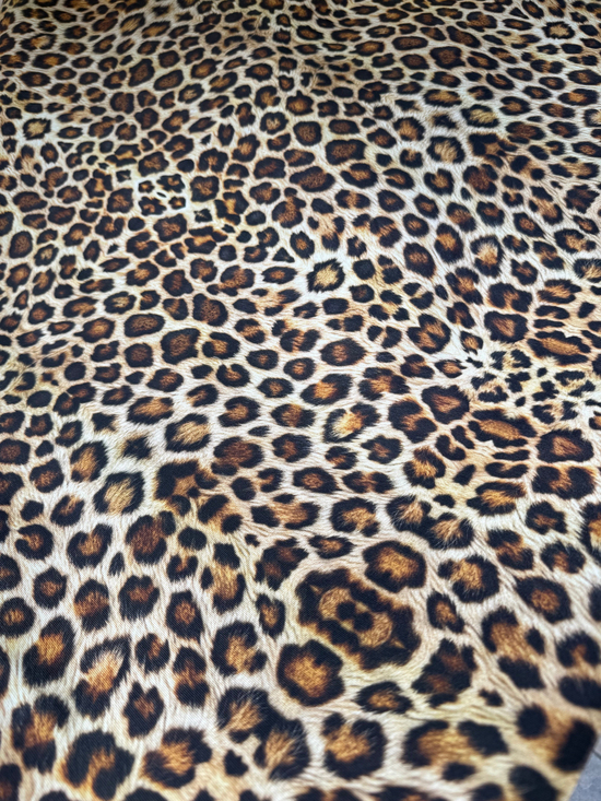 4 No Dijital Leopar Desen Duck Bezi Kumaş