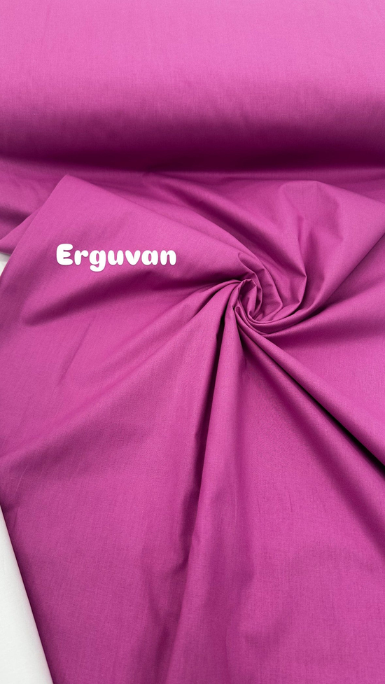 Düz Renk Akfil Kumaş Erguvan