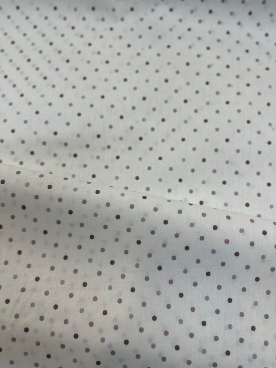 Eftatun Gri Mini Puanlı Akfil Kumaş D80400