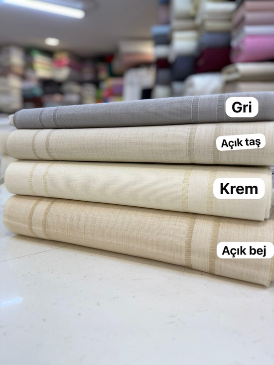 Linen Çift Sıra Ajur Detaylı Runner Kumaş 55 Cm Genişlikli