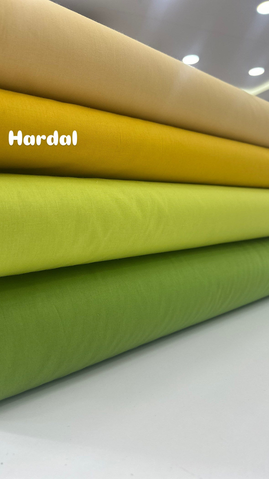 Düz Renk Akfil Kumaş Hardal
