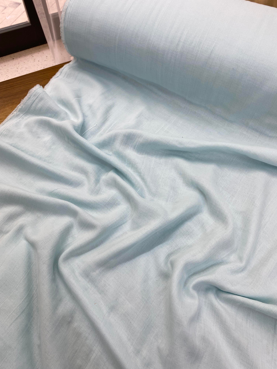 Aqua Mavi Çift Katlı Müslin P