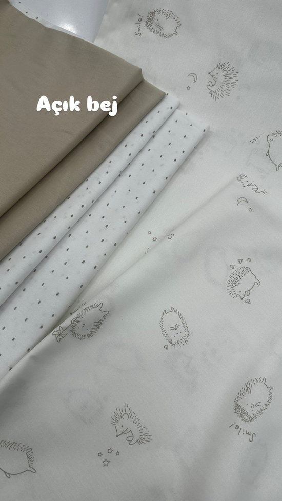 Tilki Desenli Akfil Kumaş D89200 Bej