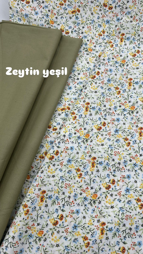 Kır Masalı Mini Çiçek Desenli Akfil Kumaş D88450 Turuncu