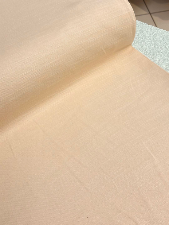 Jakarlı Yarı Mat Tensel Keten Kumaş Bisküvi Bej