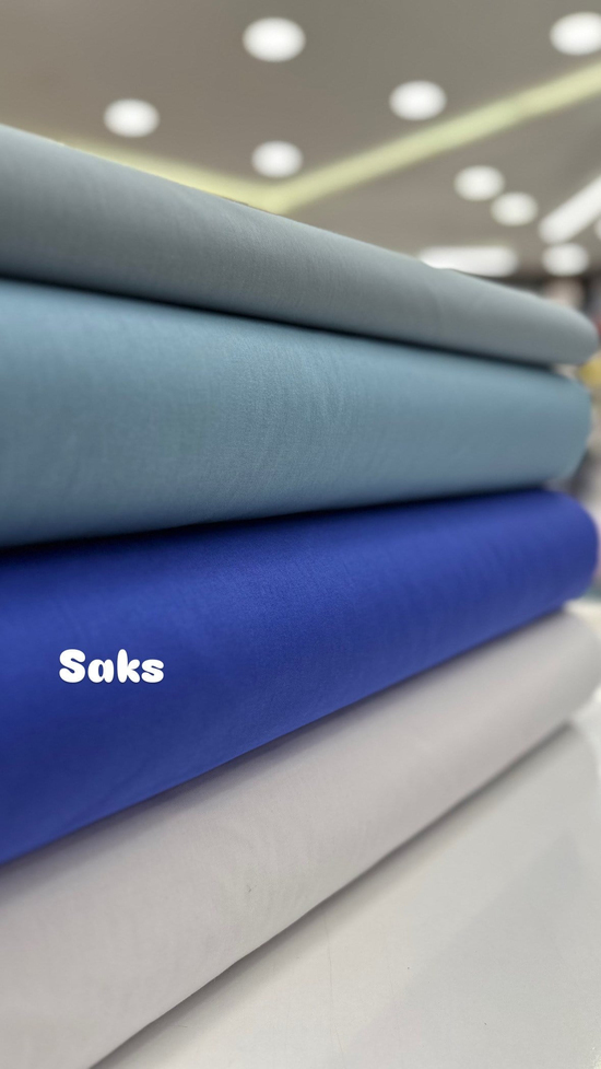 Düz Renk Akfil Kumaş Saks
