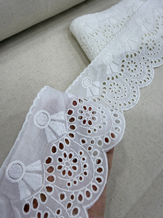9 Cm Genişlikli Dilimli 853 Numaralı Fisto Uç Kırık Beyaz