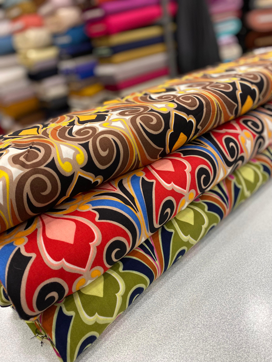 Desenli Çift En Viskon D3500