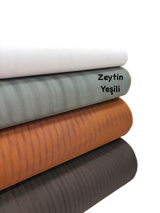 Tel Kırma Tülü (Ankara Tülü) Zeytin Yeşili