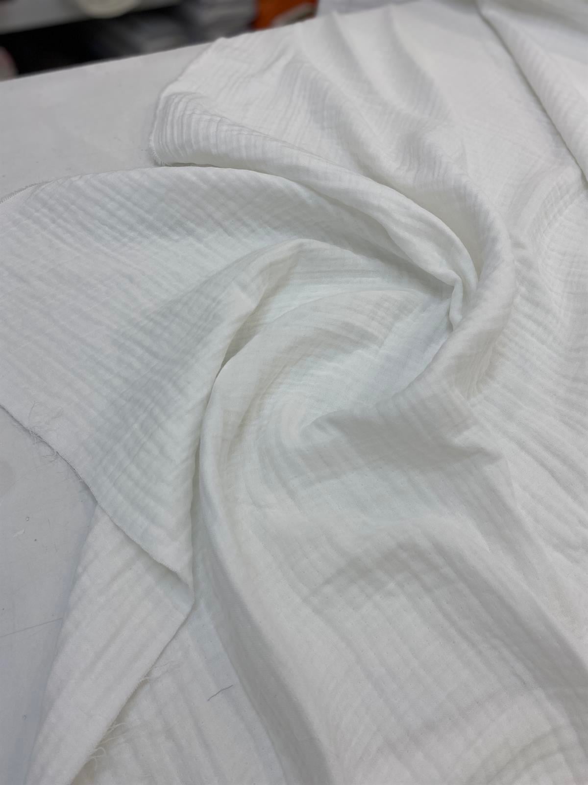 Beyaz Multi Müslin Kumaş ( 240 CM Enli)