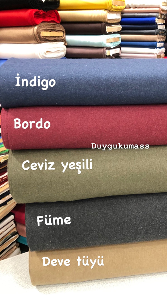 Buklet Flanel Çift Yönlü Kumaş