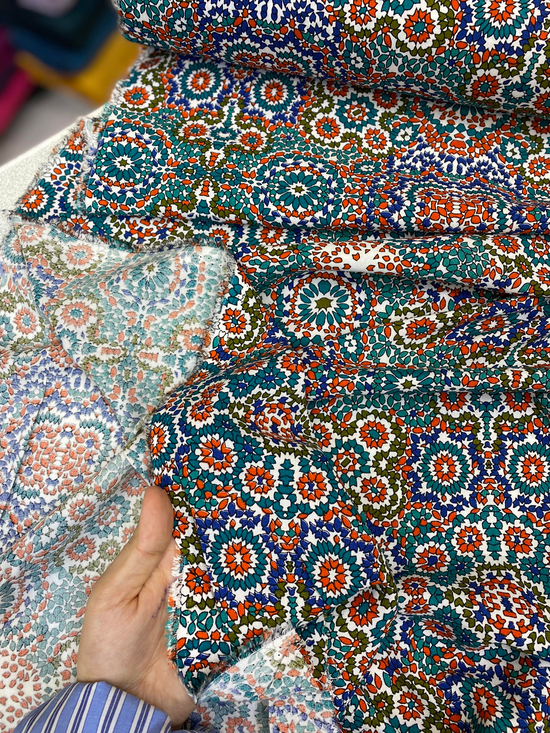 Desenli Çift En Viskon D81000